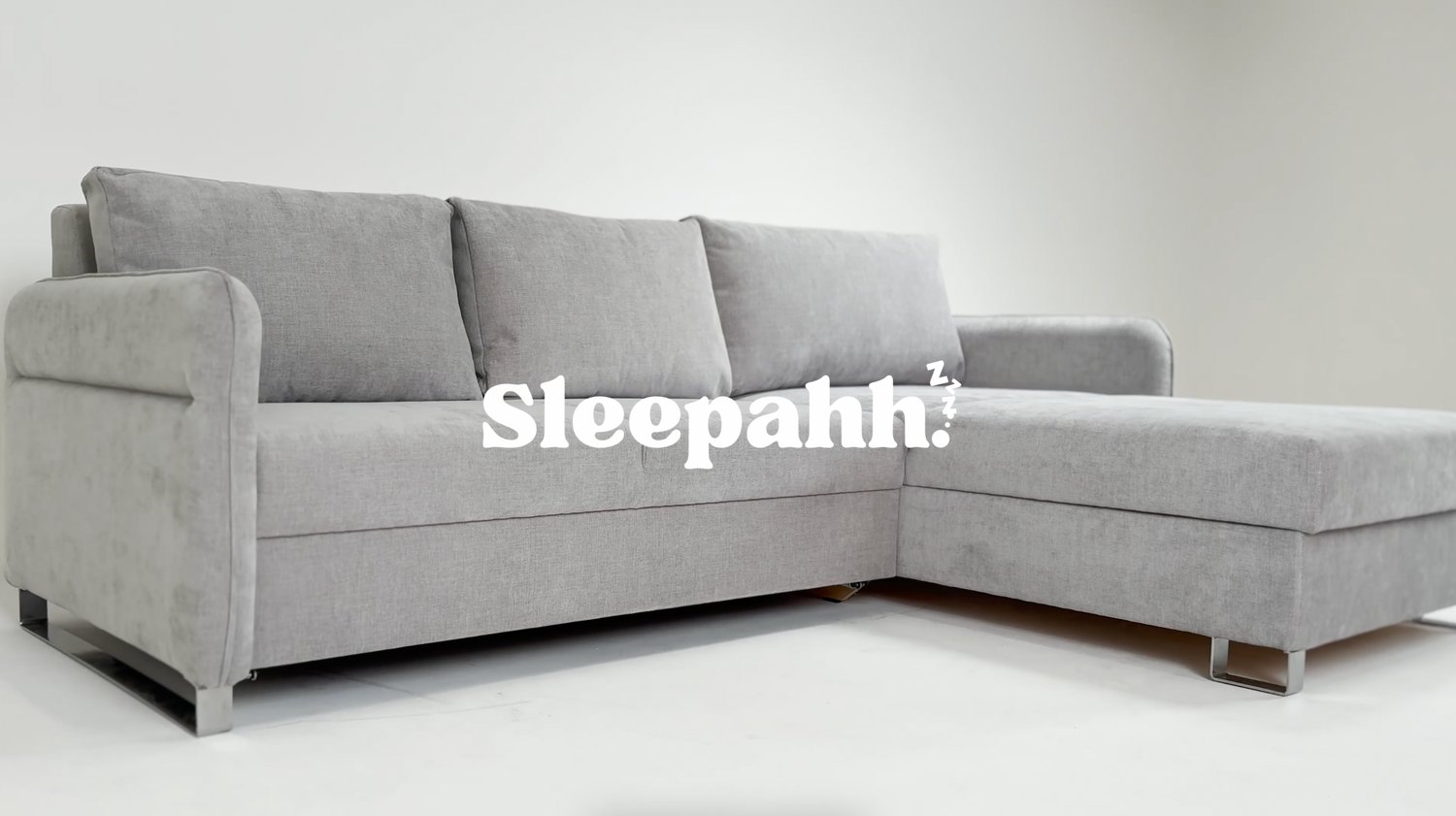 Load video: This is a video showing the Sleepahh sofa bed and some of its features.